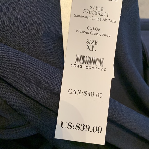 White House Black Market Drape Neck Tank - Picture 7 of 8